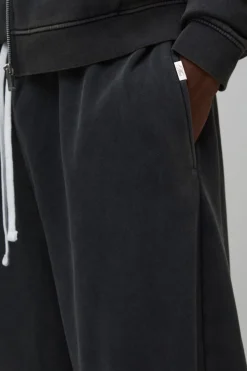 Jogger Grande Taille Lavé À Jambe Extra Large Essentiel