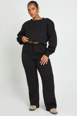 boohoo Jogger Grande Taille Taille Haute Coupe Droite Ajustée<Femme Pantalons|Athleisure