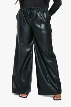 Jogger Grande Taille Taille Élastique En Synthétique Coupe Large