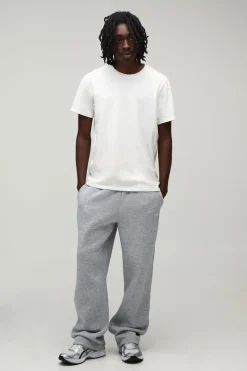 Jogger Homme Coupe Droite À Broderie De Points