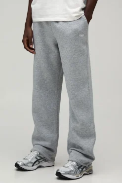 Jogger Homme Coupe Droite À Broderie De Points