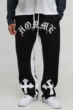 Jogger Homme Relaxed Gothic à empiècement croisé