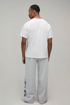 boohooMAN Jogger Imprimé Gothique Coupe Large<Homme Joggings|Jogging