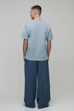 boohooMAN Jogger Imprimé À Jambes Extra Larges Et Taille Haute<Homme Joggings|Jogging
