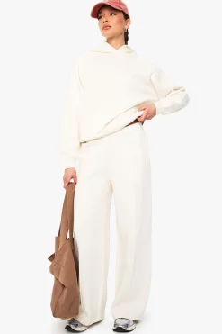 Jogger à jambe droite avec détails pintuck