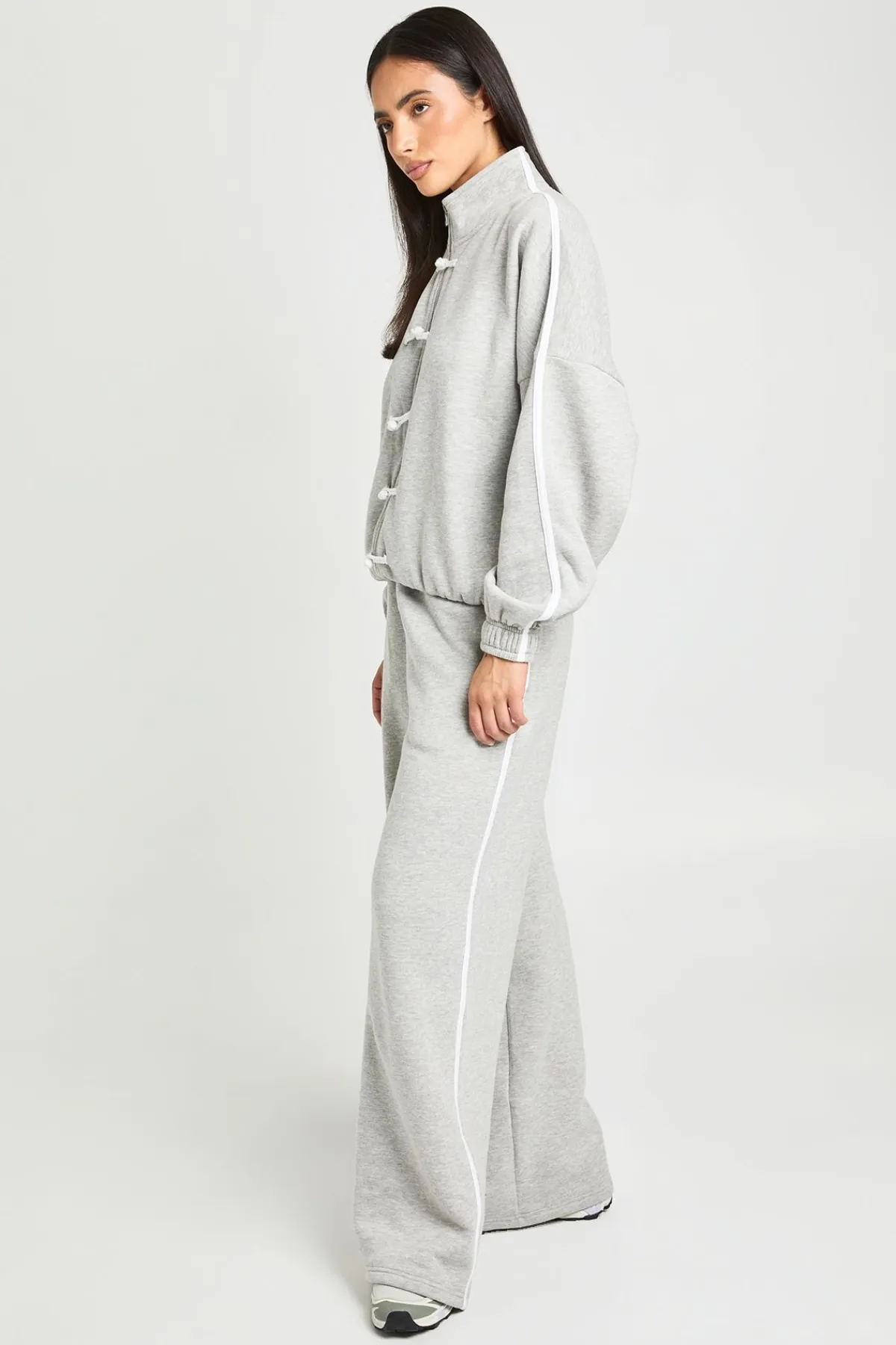 boohoo Jogger Jambe Droite Avec Passepoil Latéral<Femme Pantalons|Athleisure