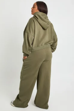 boohoo Jogger à jambe droite basique Plus Core avec détails pintuck<Femme Pantalons|Basiques