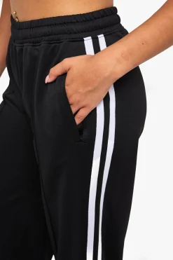 Jogger à jambe droite en tricot Petite avec bande latérale en ruban