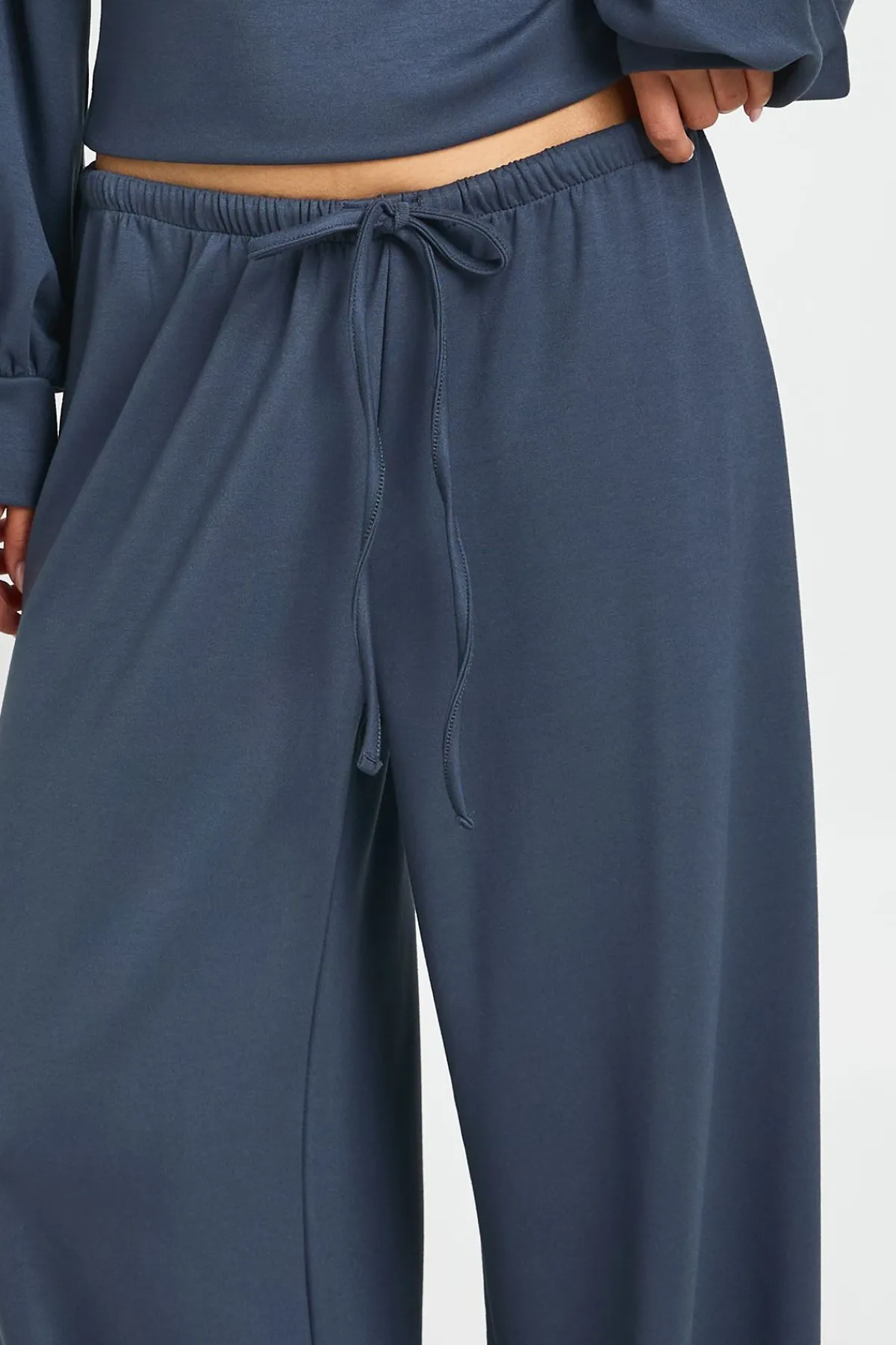 boohoo Jogger Jambe Droite Taille Fine Toucher Doux<Femme Pantalons|Athleisure