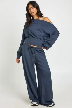 boohoo Jogger Jambe Droite Taille Fine Toucher Doux<Femme Pantalons|Athleisure