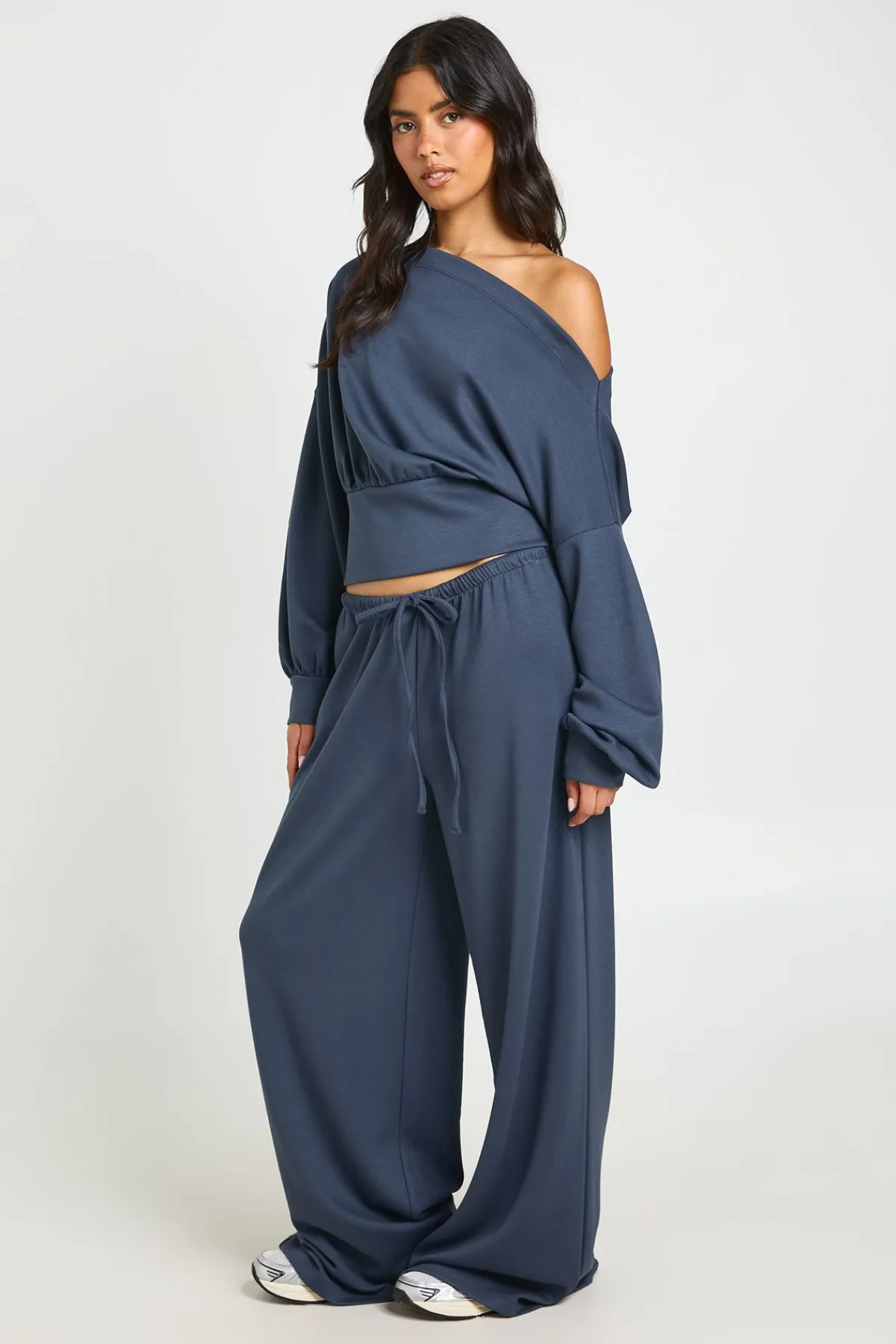 boohoo Jogger Jambe Droite Taille Fine Toucher Doux<Femme Pantalons|Athleisure