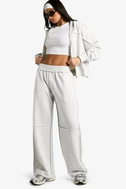 boohoo Jogger à jambe large à couture apparente<Femme Pantalons|Joggings
