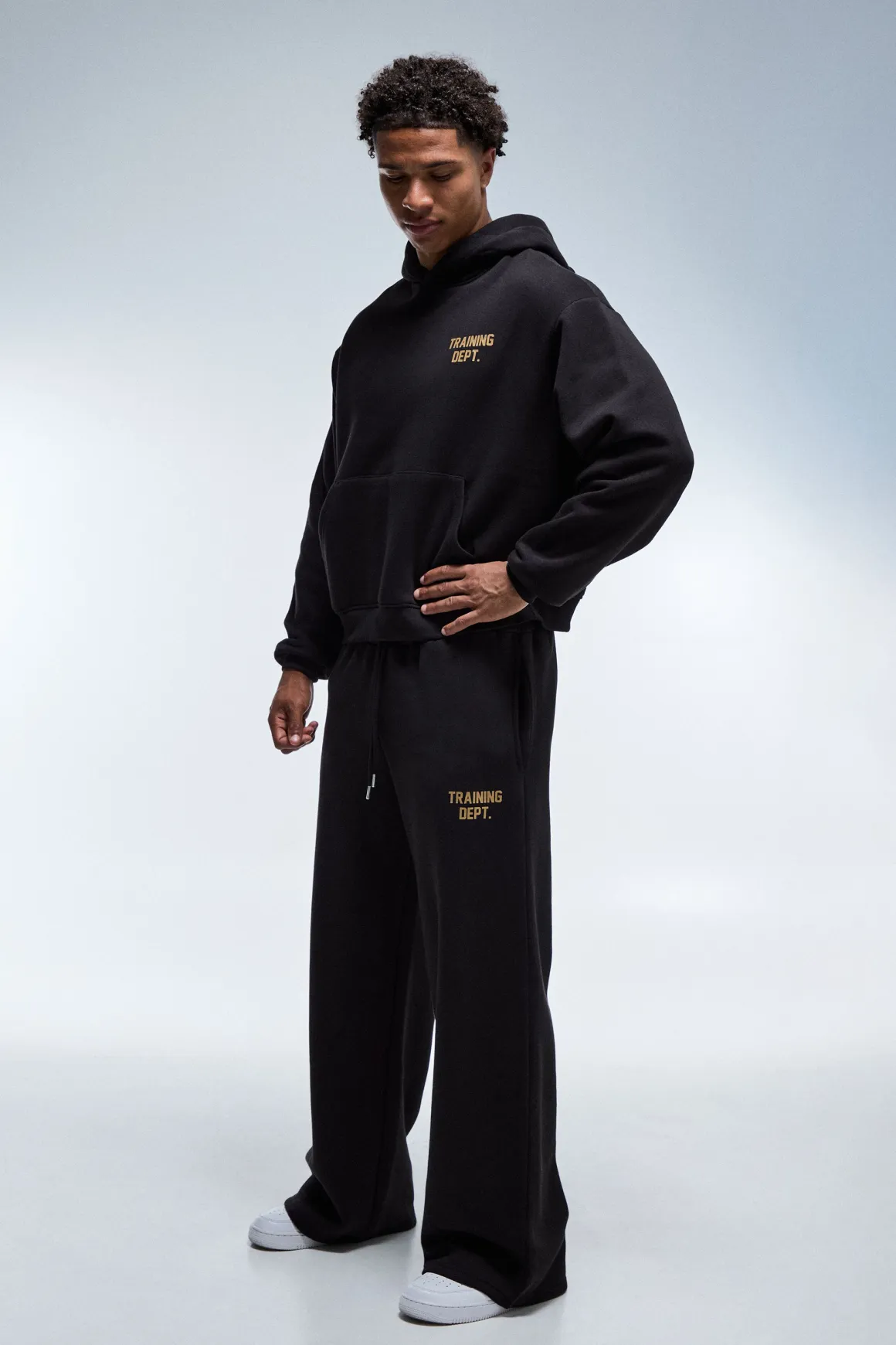 Jogger Jambe Large Doré Training Dept