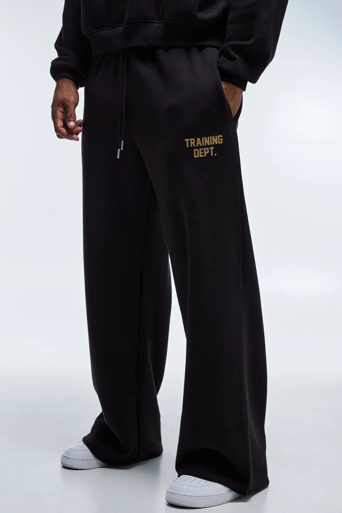 Jogger Jambe Large Doré Training Dept