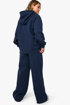 Jogger à jambes droites avec détails pintuck