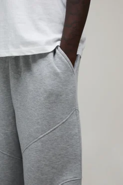 Jogger À Jambe Ultra Large Avec Coutures Apparentes Et Cordon De Serrage À L'Ourlet