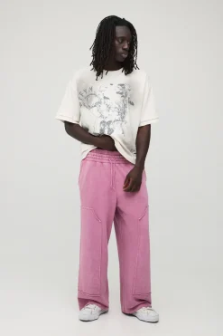 boohooMAN Jogger Large Délavé Style Charpentier<Homme Joggings|Jogging