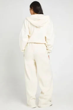 Jogger Long à Détail de Pin-Tuck et Jambe Droite