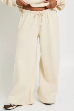 Jogger Petite Taille Mi-haute Coupe Large Avec Ceinture Fine