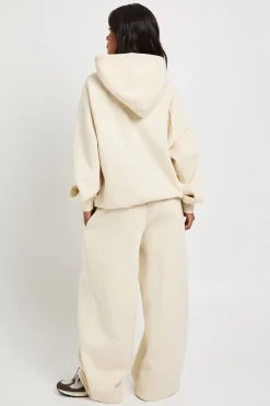 Jogger Petite Taille Mi-haute Coupe Large Avec Ceinture Fine