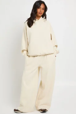 Jogger Petite Taille Mi-haute Coupe Large Avec Ceinture Fine