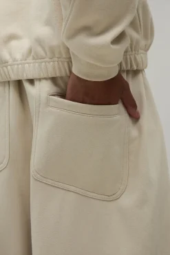 Jogger Plissé Coupe Ballon En Molleton Bouclette