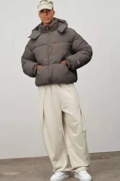 Jogger Plissé Coupe Ballon En Molleton Bouclette