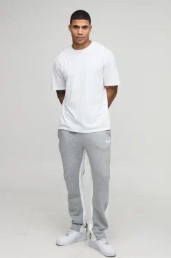 Jogger pour homme Regular Fit avec empiècement et surpiqûres contrastantes
