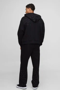 Joggers baggy fit à strass