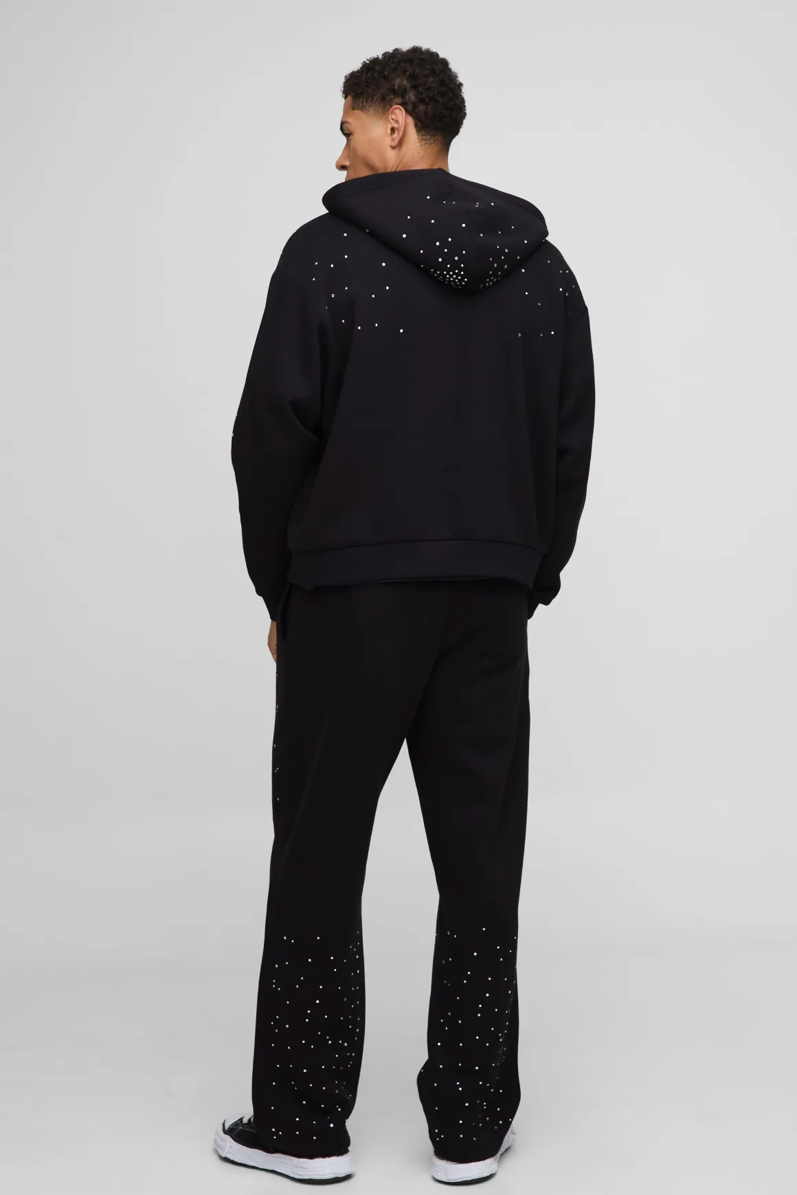 Joggers baggy fit à strass
