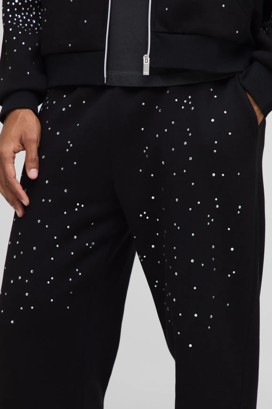Joggers baggy fit à strass