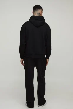 Joggers Cargo Basiques à Jambe Droite pour Hommes de Grande Taille