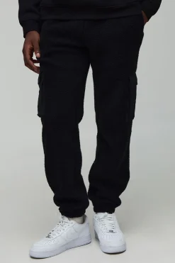 boohooMAN Joggers à coupe régulière en nylon synthétique avec poches et ourlets retroussés<Homme Joggings|Jogging