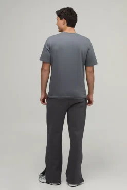 Joggers À Coupe Évasée Ample Avec Ourlet Fendu