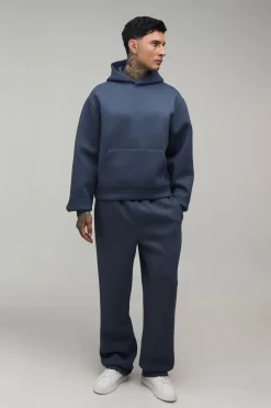 boohooMAN Jogger Scuba Droit Taille Haute<Homme Tout Afficher|Jogging