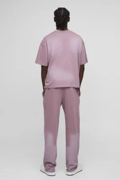 Joggers décontractés lavés à strass