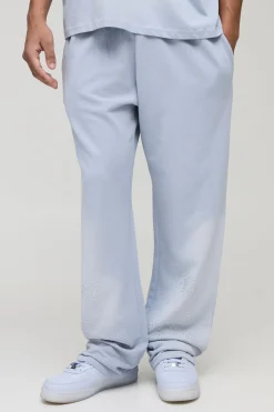 boohooMAN Joggers décontractés lavés à strass<Homme Joggings|Jogging