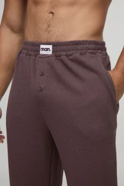 Joggers de détente gaufrés