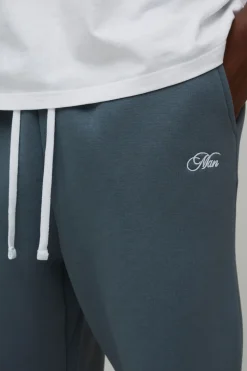 Joggers à entrejambe tombante Script pour homme oversize