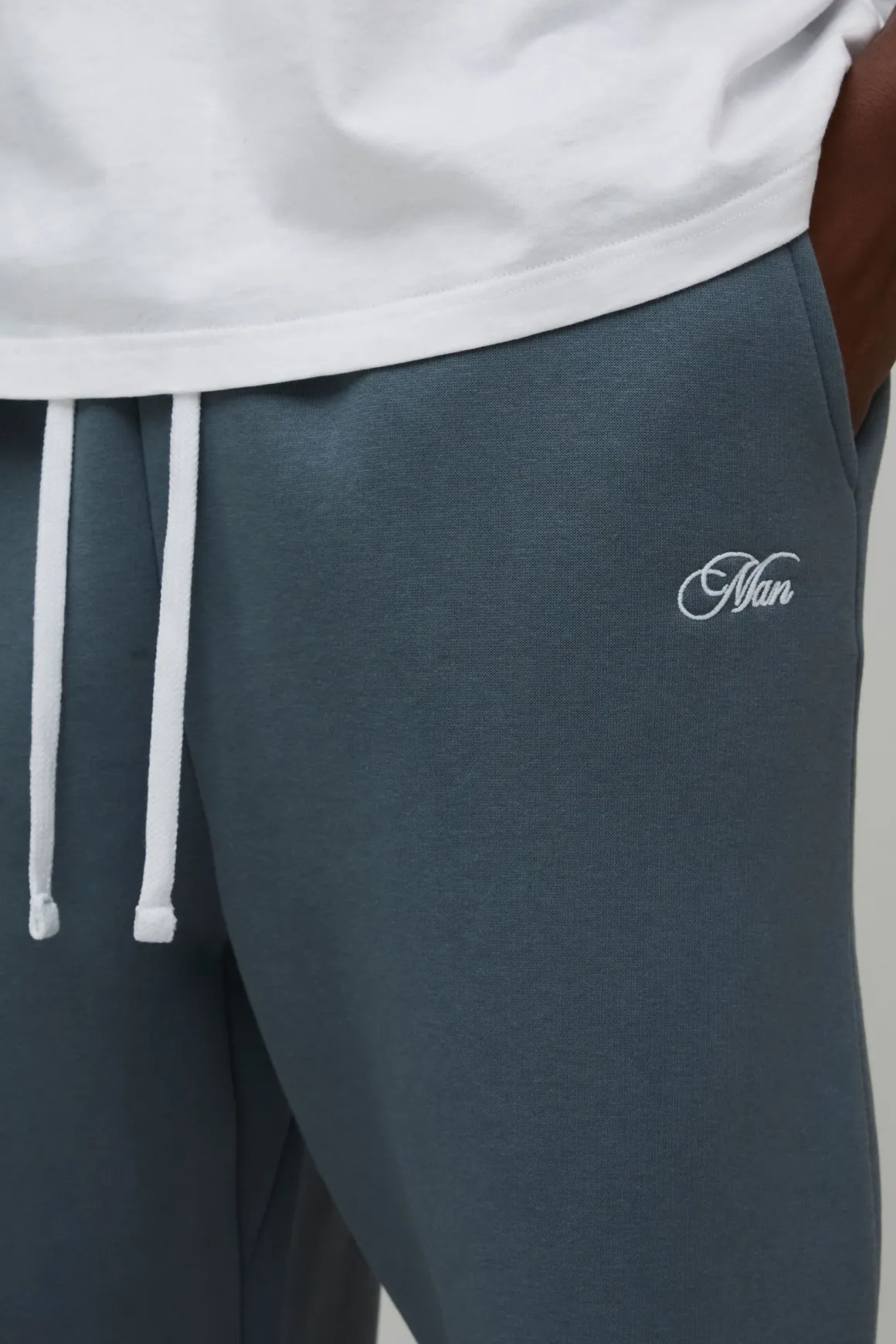 Joggers à entrejambe tombante Script pour homme oversize