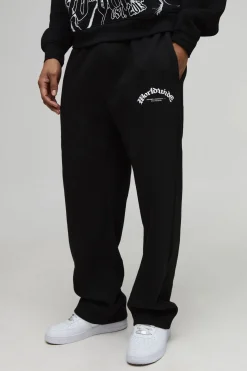Joggers Graphiques Worldwide à Coupe Décontractée