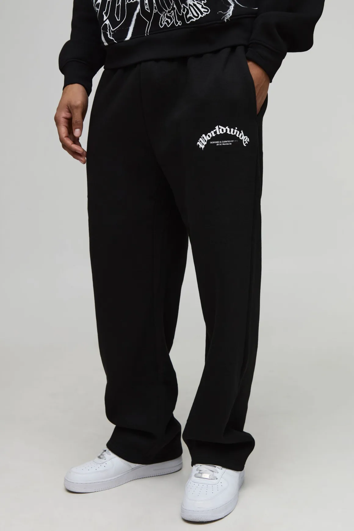 Joggers Graphiques Worldwide à Coupe Décontractée