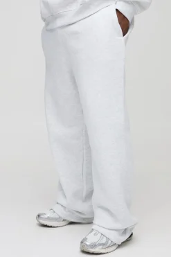 Joggers 330GSM Plus coupe décontractée en gris chiné