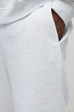 Joggers 330GSM Plus coupe décontractée en gris chiné