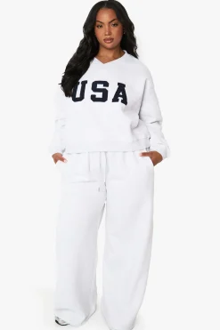 Joggers à jambes larges Plus