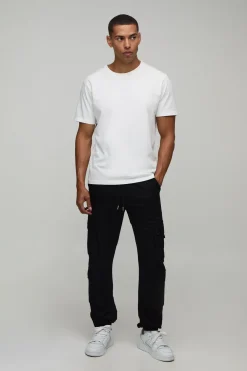 Jogger Slim À Taille Élastique Avec Multiples Poches Cargo