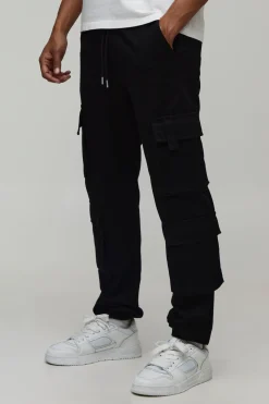 Jogger Slim À Taille Élastique Avec Multiples Poches Cargo