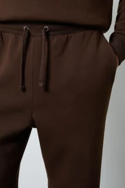 Joggers Marron À Jambe Droite