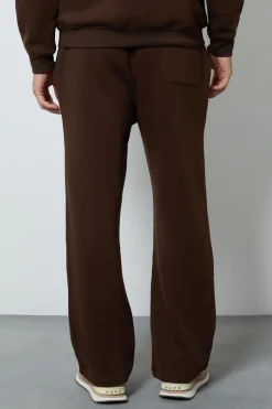 Joggers Marron À Jambe Droite