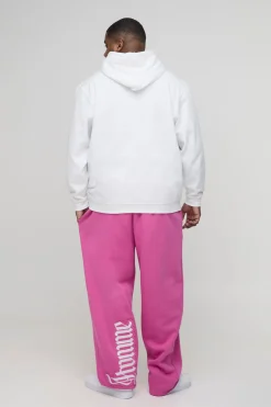 Joggers Oversize Homme à Appliqué Plus